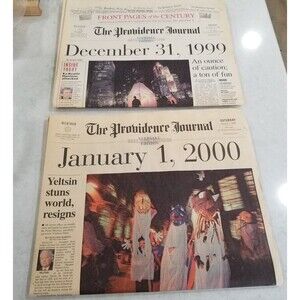 Providence Journal newspapers keepsake edit millennium Dec 31 1999 Jan 1 2000